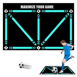 AVCXEC Football Training Mat, 60*90cm Football Mat Training, Non-Slip Football Mastery Mat, Children's Football Skills Mat, Ball Control Dribble Mat, Football Training Accessories Gym Mat for Adults