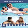Hamaca de Agua, Colchoneta Inflable Plegable para Piscina, Tapete inflable