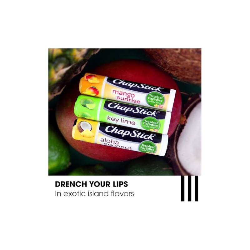 ChapStick- Colección Summer Vibes colecciones de bálsamos labiales Tropical Paradise,