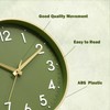 Mosewa Wall Clock 8 Inch, Battery Operated Silent Non-Ticking Modern
