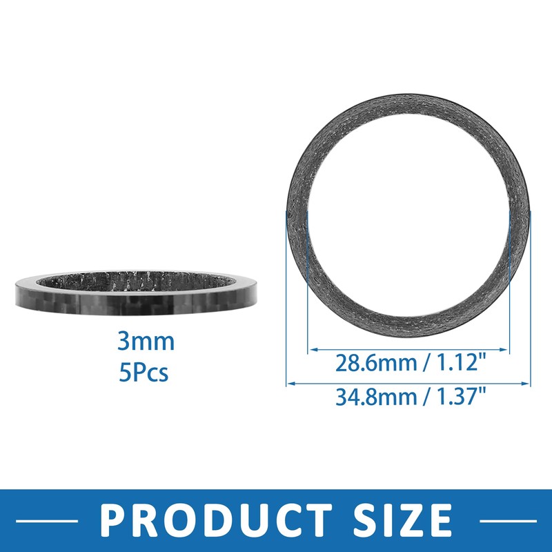 A ABSOPRO Headset Spacer Fit 1 1/8 Inch Stem for