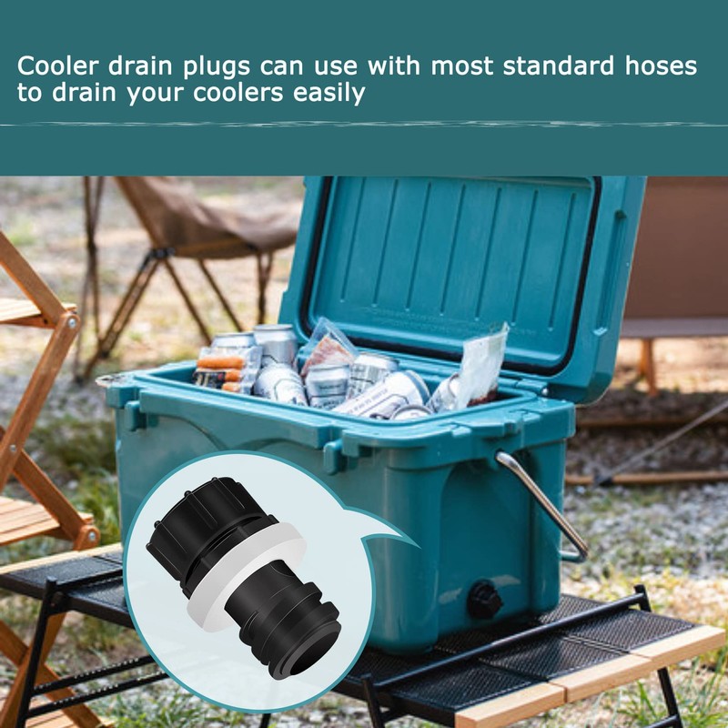 Cooler Drain Plug Hose Connection Compatible with Yeti Cooler,Cooler Drain