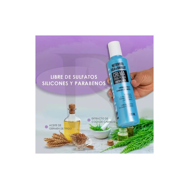 Crema Para Peinar Cola De Caballo Sin Parabenos Nefertiti
