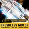 12V Cordless Impact Driver Kit, DEGLASERS 1/4-inch Hex,4 Speed Brushless