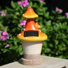 Outdoor Garden Ornaments,Mushroom Fairy House Solar Lanterns | Outdoor Statues