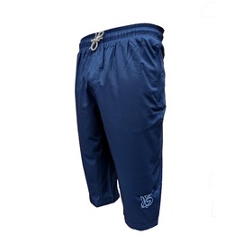 ZAYFA Men Modest Swim Shorts - Below Knee Length (UK, Alpha, M, Regular, Regular, Navy)
