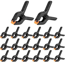 20 Pcs Spring Clamps, 2 inch Heavy Duty Nylon Spring Clips, Plastic Grip Spring Clips Clamps, Woodworking Tension Clamps for DIY Projects, Photo Studios, Photo Background