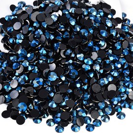 Blinginbox 500pcs 6mm AB Resin Flatback Rhinestone for Crafting,Flatback Round Jelly Rhinestones Bedazzling Non Hotfix Crystal Gems for Nails Face Makeup Tumblers Mugs DIY Crafts.(Montana AB)