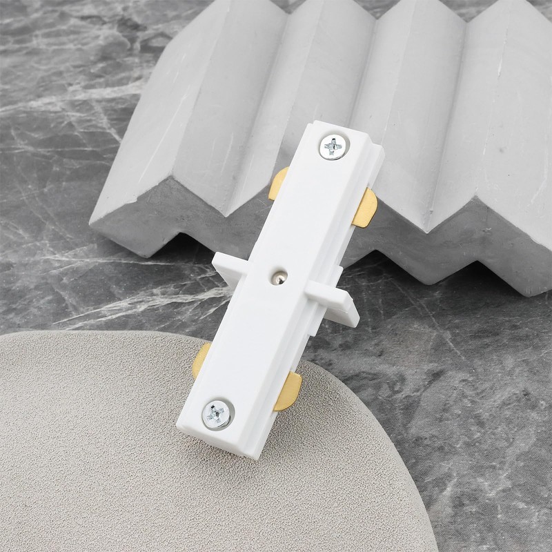 VGOL 4pcs White 120V H Series Single Circuit 3-Wire Track