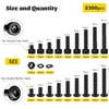 Fgruh 2300PCS M3 Screws with Nuts Assortment Kit, M3x4/6/8/12/16/20/25/30/35 mm