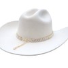 Rhinestone Hat Band for Cowboy Hats, Clear Rhinestones, Adjustable Hat