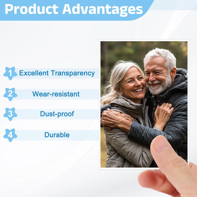 sourcing map 100 Pcs Photocard Sleeves, 61 x 91mm CPP