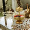2 Tierd Ramadan Serving Trays, Eid Mubarak Metal Food Trays,