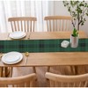 HGOD DESIGNS Tartan Table Runner,Green and Black Scottish Woven Tartan