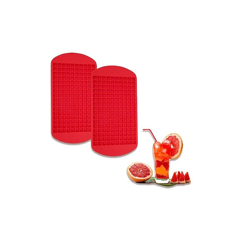 Gadgetime USA Tiny Cavity Silicone Ice Cube Tray (2 pack)