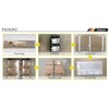 WEDO Brass Flat Hammer 2000g(4lb), Sledge Hammer with Fiberglass Handle,