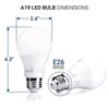 Hyperikon Dimmable LED Light Bulbs A19 9W=60W 3000K E26 -