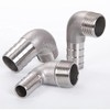Joywayus Stainless Steel Hose Fitting 90 Degree Elbow 1-1/4" Barb