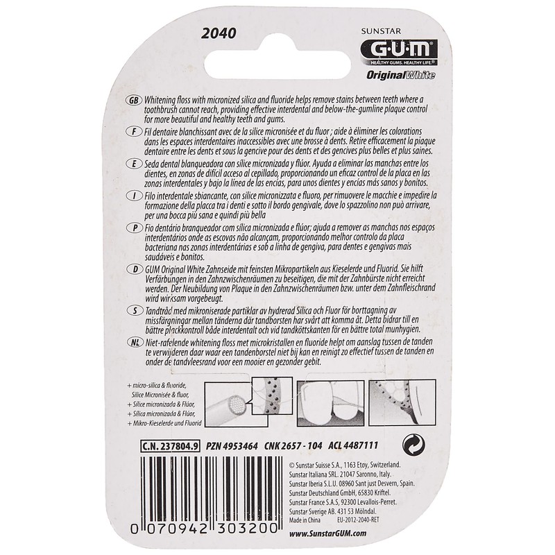 Sunstar Gum Original White 30 m Floss