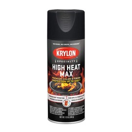 Krylon K01607000 High Heat Max, Black, Gloss, 12 ounce