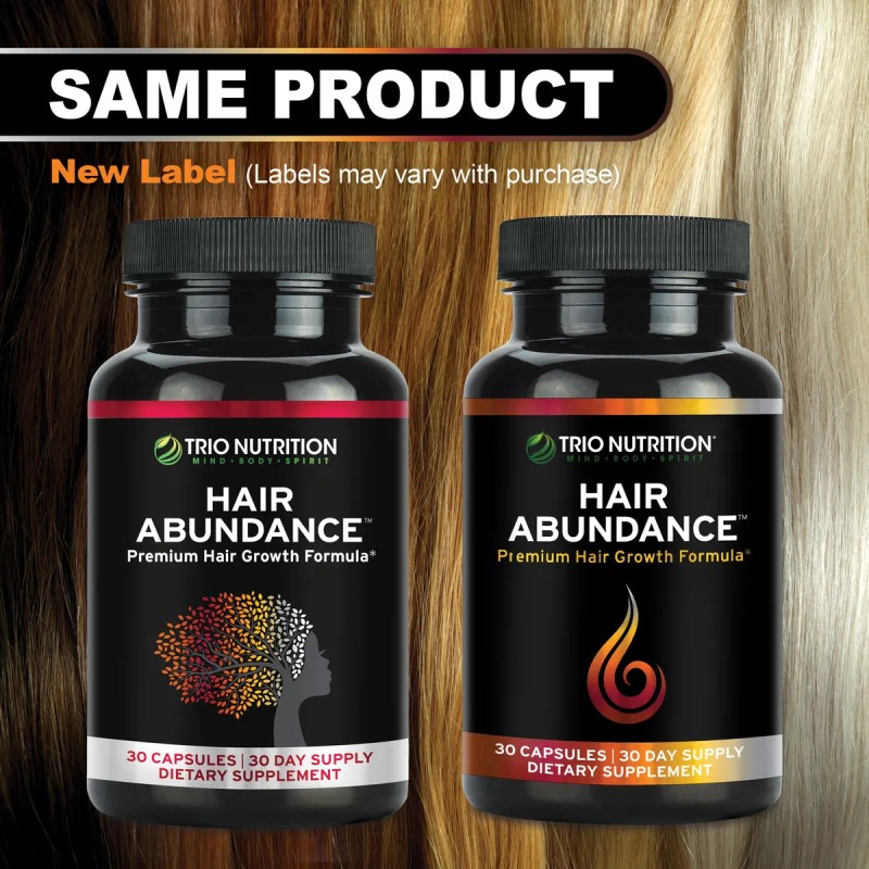 Trio Nutrition Hair Abundance Biotina 10000mcg 60 Cápsulas