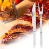 9Pcs/Set Stainless Steel BBQ Tools Set Barbecue Utensils Accessories Kit