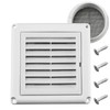 Funmit 6" Louvered Vent Cover Stops Birds Nesting for Outside