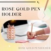 Ballpoint Pen Holder with 6 Glitter Bling Pen Rose Gold