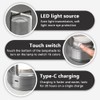 Leroxo Portable Metal Desk Lamp,Cordless LED Table Lamp,Touch Control Rechargeable