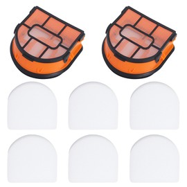 8 Pack Replacement Foam Filters Kit Compatible with Shark WD101, WD161, AW161, WD201 Hydrovac XL 3-in-1 Cordless Vacuum Cleaner Accessories