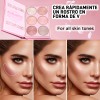5 En 1 Paleta Sombras, Contorno, Iluminación, Labial Y Rubor