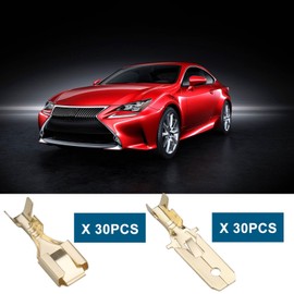 ECSiNG 10 Sets 3 Pin Automotive Electrical Wire Connector Male Female Cable Terminal Plug Kits for Motorcycle Ebike Car 6.3 mm Plug White