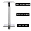 3Pcs Aluminum Alloy Boat Seat Base Set, 360-Degree Swivel Boat
