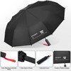 Saraudy Heavy Duty Folding Umbrella for Sun and Rain, Automatic