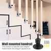 Handrail Holder Handrail Bracket Handrail Support Railing Brackets - Black