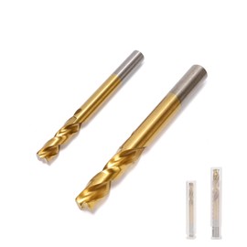 Ruimou 2Pcs Spot Weld Drill Bit (6mm+8mm) Titanium Coated High Speed Steel Cobalt HSS-Co for Car Welding Points, Auto Panel Repair