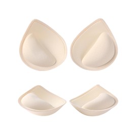 aninako Bra Pad Bra, Thick, Skin Color, 1 Pair 2 Pieces, Putting Only, Breast Puts, Breast Up, Cup Up, No Stuffy, Extra Thick Bra Pad, Edge Treatment, Prevents Shape Shape, Bra Women's, Sports,