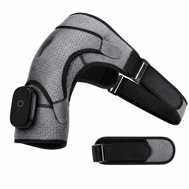Rechargeable Shoulder Wrap with Adjustable Warmth and Vibration – Cordless