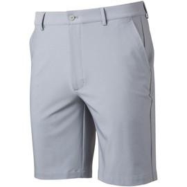 Greg Norman Men's Flat Front Stretch Tech 9In Golf Shorts Grey 32