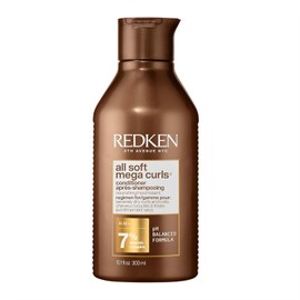 REDKEN-Acondicionador All Soft Mega Curls de Redken | Acondicionador para nutrir rizos y ondas severamente secos | Desenreda y nutre rizos | Formulado con Nourishing Complex y Aloe Vera | 300 ml