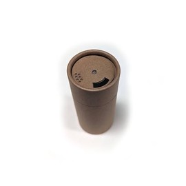Cardboard Spice Shaker with Twist Close Lid, Craft Powder Shaker (6, Brown)