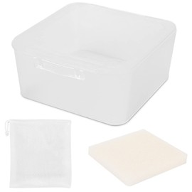 Square Travel Soap Container, Vonpri Soap Dish Shower Square Soap Holder Bar Soapbox Case Soap Saver for Bathroom Travel Gym Camping Outdoor (1Pc Clear)