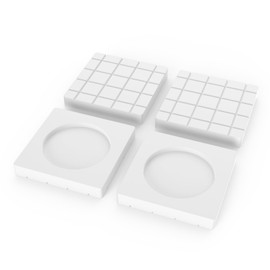 SEISSO Anti Vibration Pads for Washing Machine, Anti Slip and Noise Cancelling Washer Anti Vibration Pads, Natural Rubber Washer Pads Hard Wearing Washing Machine Vibration Foot Pads, White