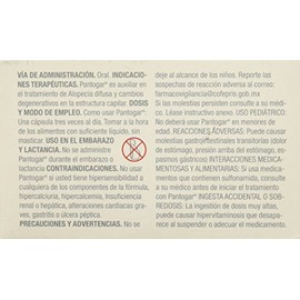 PANTOGAR | Suplemento Anticaída para Cabello y Fortalecimiento de Uñas | Cistina, Biotina, Vitamina B, Queratina | Hombre y Mujer | 90 Capsulas