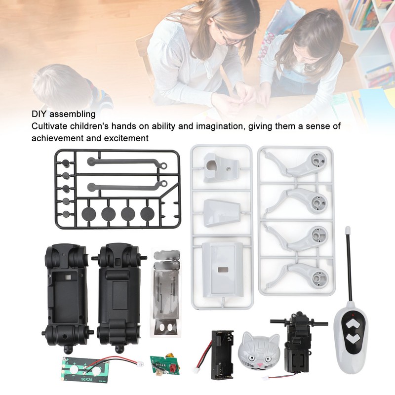 Electric Robot Toy with Remote Control DIY Assembling Smart Funny