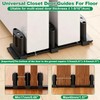 3-Roller Adjustable Sliding Closet Door Floor Guide Upgrade Kit