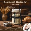 Sourdough Starter Kit with Proofing Basket,bread baking supplies & 34oz