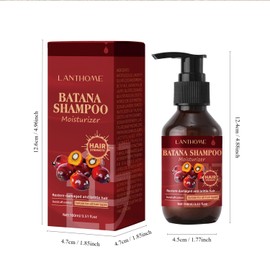 PTOSYAPE Batana Oil Shampoos, Batana Oil Set Hair Care, Batana Anti Loss Hair Oil, Batana Shampoo Effectively Prevent Hair Loss And Improve Hair Quality Suitable For Everyone（100ml）