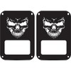 JeepTails Skull Face Tail Lamp Light Covers Compatible with Jeep