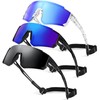 TURBOPEP 3Pack Kids Polarized Sunglasses - Youth Baseball Sunglasses for